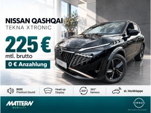 Nissan Qashqai NISSAN Qashqai TEKNA | BOSE | Head-up | 360° | el. Heckklappe | Xtronic | 0 € Anzahlung | 225 €