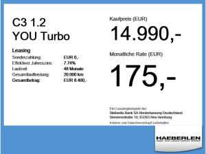 Citroën C3 1.2 YOU Turbo *bis zu 8 Jahren Garantie*