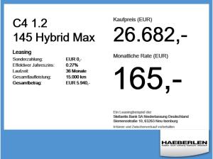 Citroën C4 1.2 145 Hybrid Max *WinterPaket*Techno light*