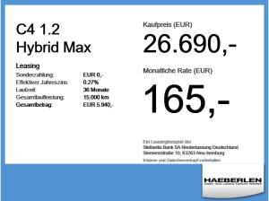 Citroën C4 1.2 Hybrid Max Winter Paket*Techno Paket Light