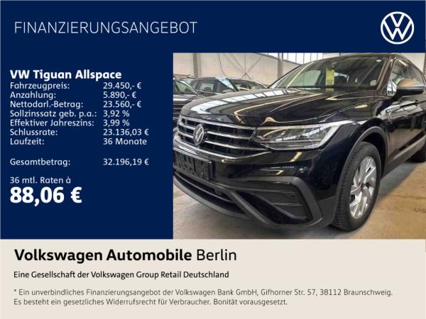 Abbildung Leasingangebot VW Tiguan Allspace