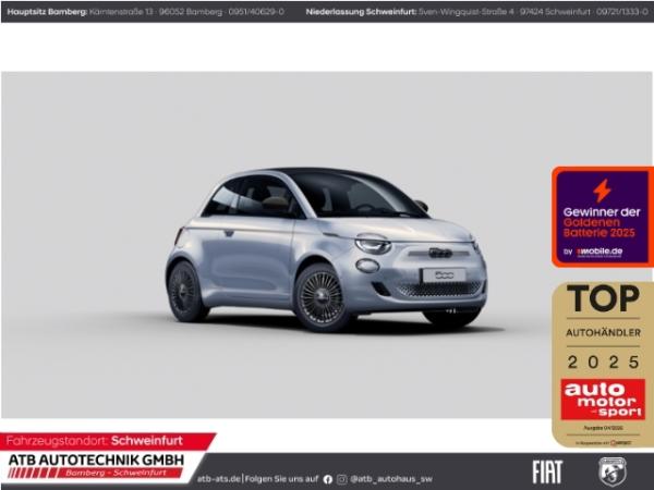 Fiat 500e Cabrio ICON + Komfortpaket 42 kWh PDCv+h Rückfahrkam.