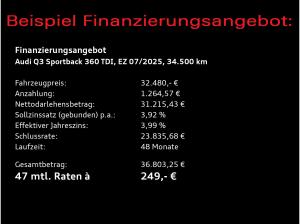 Audi Q3 Sportback 35 TDI S-tronic / Navi+, 360°, LED