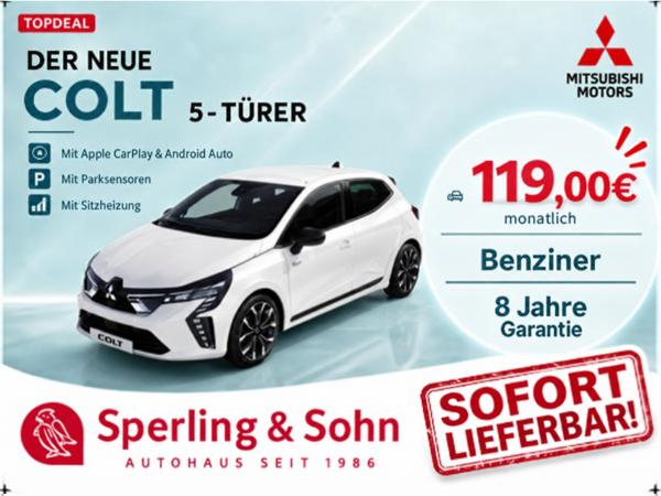 Mitsubishi Colt PLUS 1.0 Turbo 5-Türer ❗"SOFORT LIEFERBAR"❗ ✔️Parksensoren, Sitzheizung, Apple-CarPlay + Android-Aut
