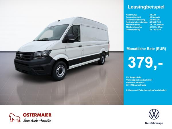 Volkswagen Crafter 35 Kasten HD Motor: 2.0 l TDI EU6-EC SCR Getriebe: Frontantrieb 6-Gang-Schaltgetriebe