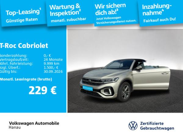 Volkswagen T-Roc Cabrio 1.5 TSI DSG R-LINE AHK STANDHEIZUNG GARANTIE
