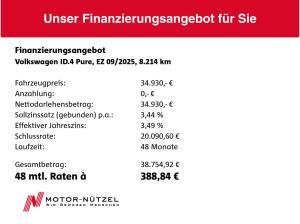 Volkswagen ID.4 Pure 125kw 5JG+MATRIX+NAV+PANO+ACC+SHZ+WäPu