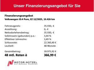 Volkswagen ID.4 Pure 125kw 5JG+MATRIX+NAVI+AHK+ACC+SHZ+WäPu