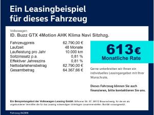 Volkswagen ID.Buzz ID. Buzz GTX 4Motion AHK Klima Navi Sitzhzg. LED