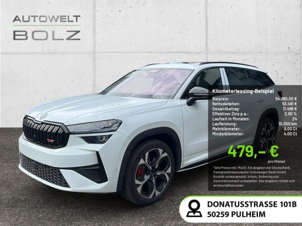 Skoda Kodiaq RS 2.0 TSI 4x4 AHK MATRIX 360Kamera PANO