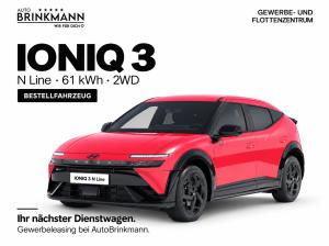 Hyundai IONIQ 3 ab 269,45 € Netto 🎯 N Line | 61 kWh | 135 PS | Bestellfahrzeug