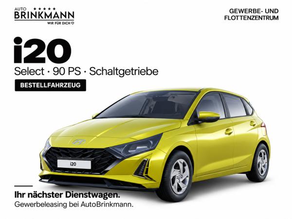 Hyundai i20 ab 114,77 € Netto 🎯 Select | 90 PS | Schaltgetriebe | Bestellfahrzeug