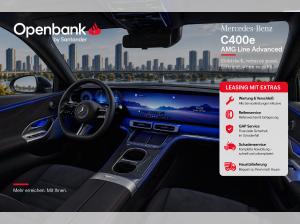Mercedes-Benz C 400 AMG Line Advanced inkl. Wartung/Verschleiß + GAP Service + Reifenservice + Schadenmanagem