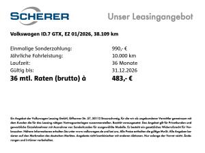 Volkswagen ID.7 GTX Tourer 4MOTION AHK NAVI 360° H&K ACC