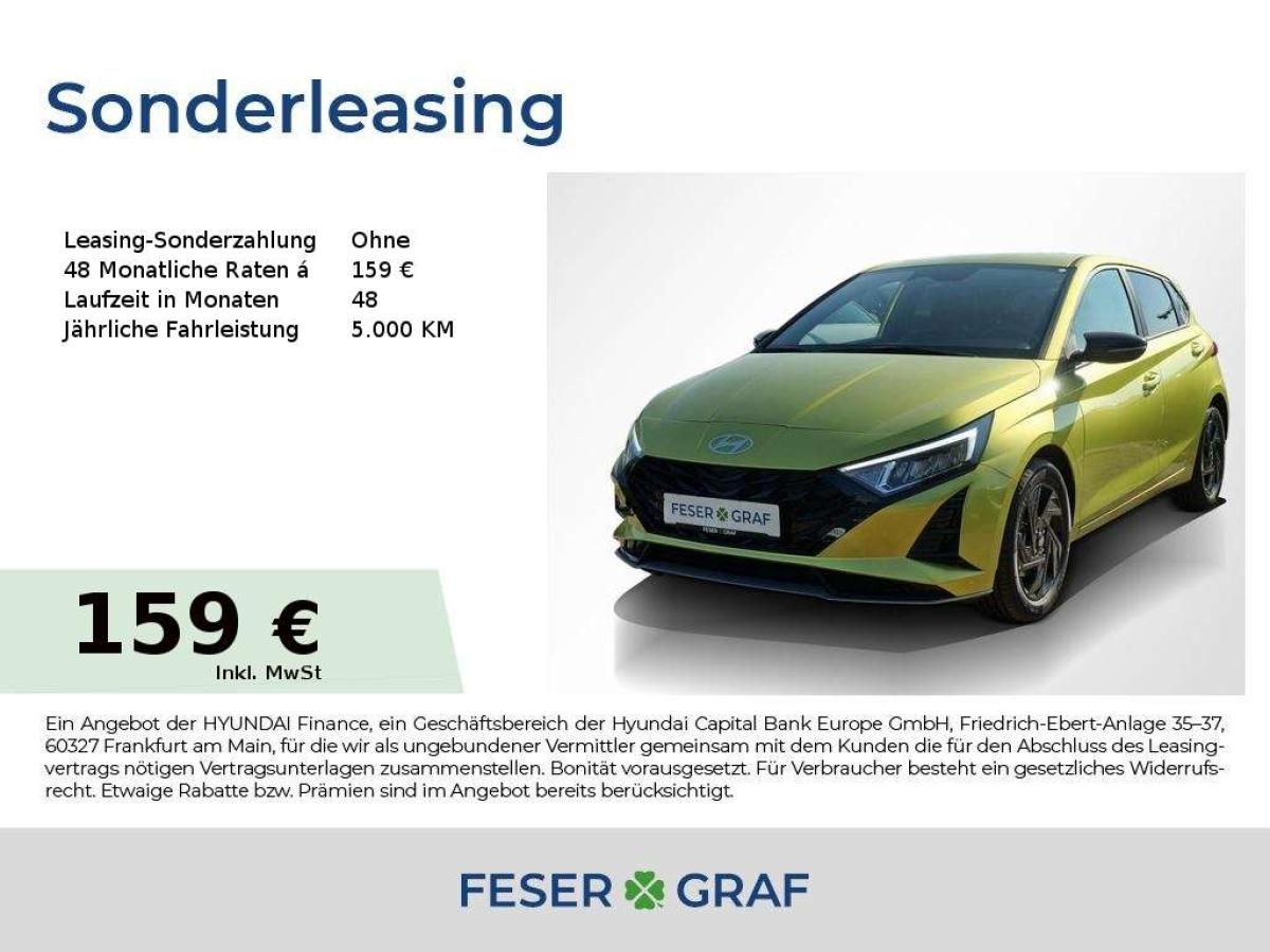 Hyundai i20 BLACKLINE NAVI LED SHZ LHZ CARPLAY KAMERA