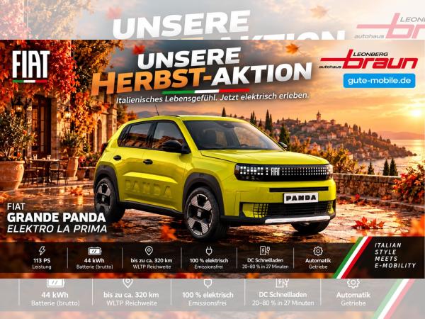 Fiat Grande Panda Elektro La Prima | Privat | Bestellfahrzeug | E-Prämie