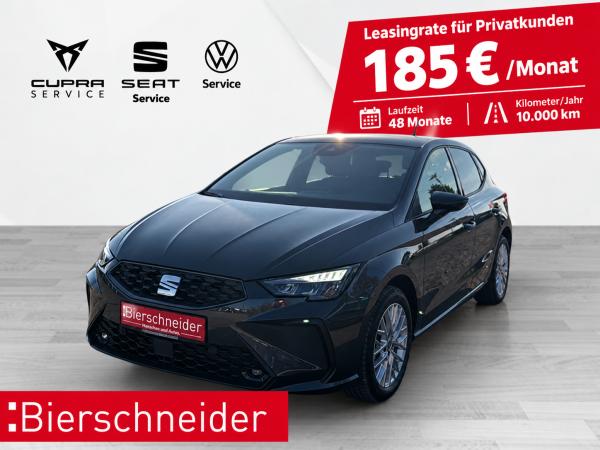 Seat Ibiza 1.0 TSI DSG Style ab 185 EUR mtl. +1000,- Anz.  LED Navi Kamera Kessy ACC Full Link WP
