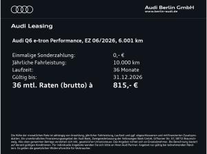 Audi Q6 e-tron performance