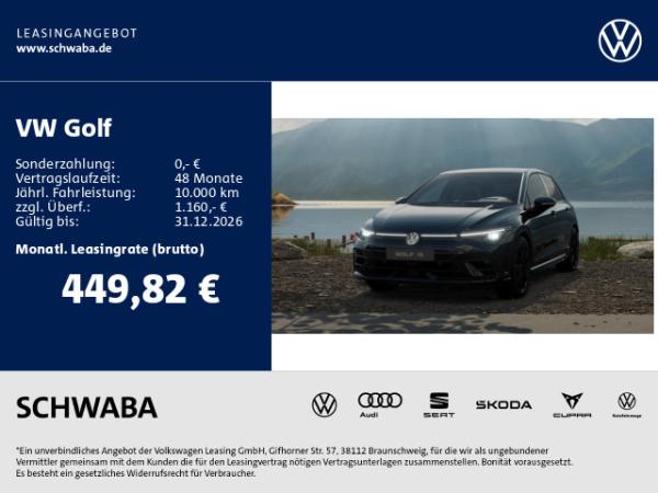 Abbildung Leasingangebot VW Golf