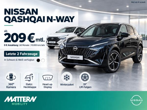 Nissan Qashqai NISSAN Qashqai N-WAY | Automatik | 360° Kamera | Head-up | el. Heckklappe | Winterpaket | ab 209,89