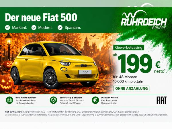 Abbildung Leasingangebot Fiat 500e