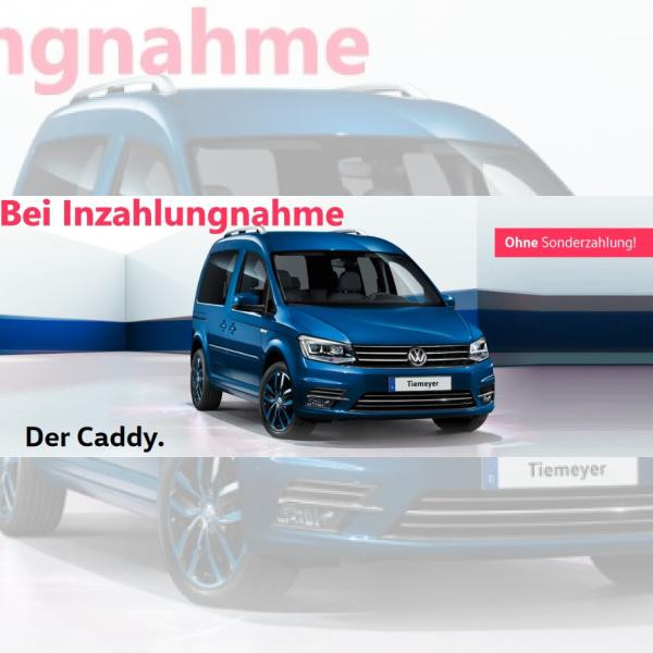 Foto - Volkswagen Caddy 5-Sitzer PKW 1.0 TSI Klima PDC Inzahlungnahme nötig