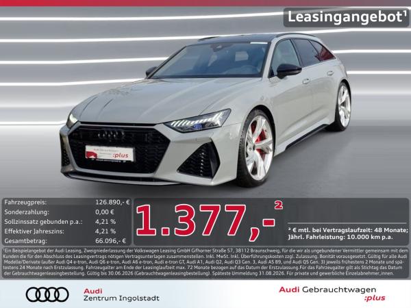 Audi RS6 Avant performance AHK PANO STHZG B&O LASER