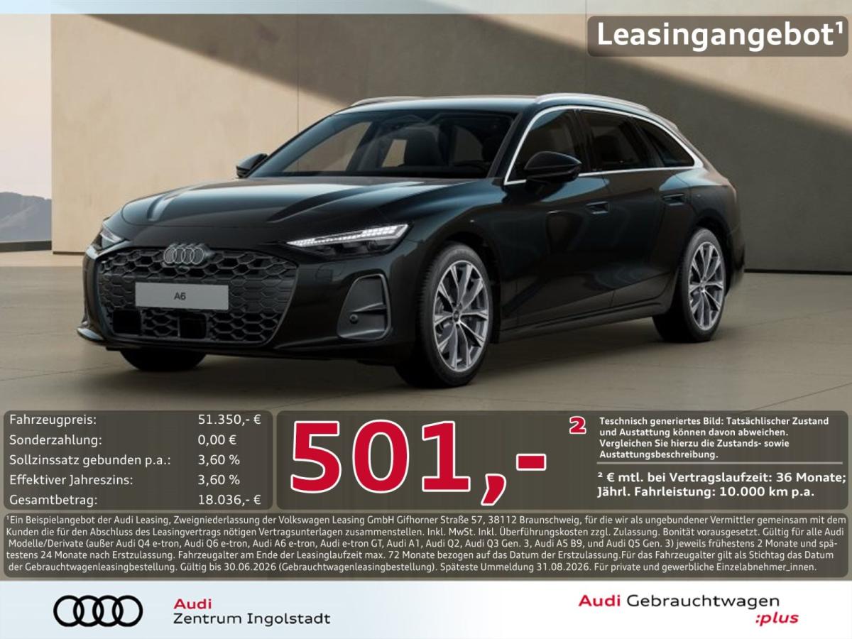 Audi A6 Avant TDI qu Tech+ MATRIX Memory AHK ACC 360°