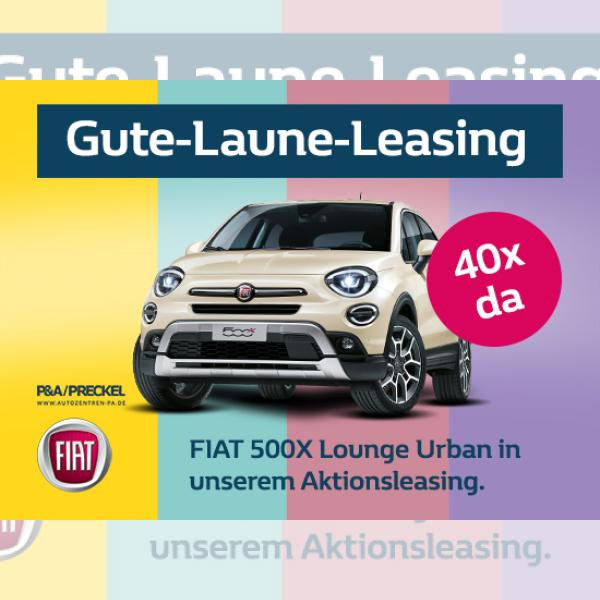 Foto - Fiat 500X Lounge Urban, Gute-Laune-Leasing (Aktion) ohne Anzahlung 149€/Monat