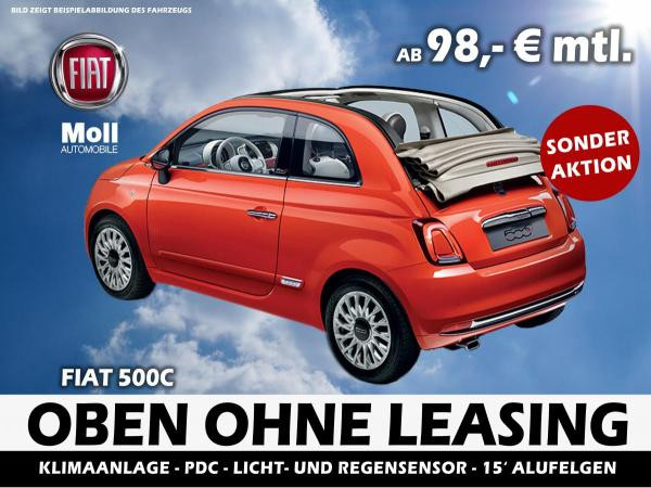 Foto - Fiat 500 C 51KW Lounge Moll Edition" Klima,PDC, Alu, City Paket sofort verfügbar