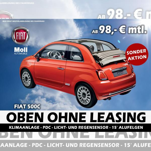 Foto - Fiat 500 C 51KW Lounge Moll Edition" Klima,PDC, Alu, City Paket sofort verfügbar