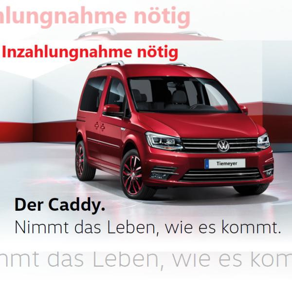 Foto - Volkswagen Caddy Comfortline 1.0 TSI - Navi ACC Sitzheizung Inzahlugnahme nötig