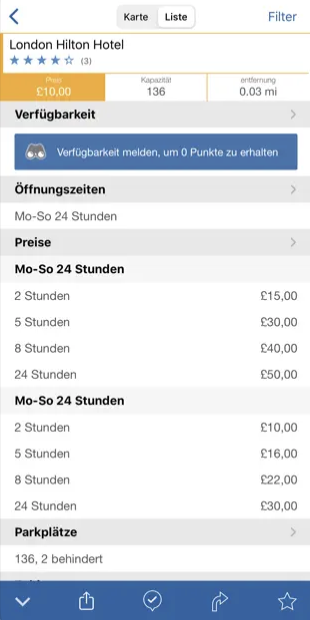 parkopedia parkplatz anzeigen