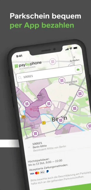 paybyphone karte anzeigen