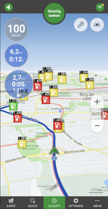 tankschwein app route