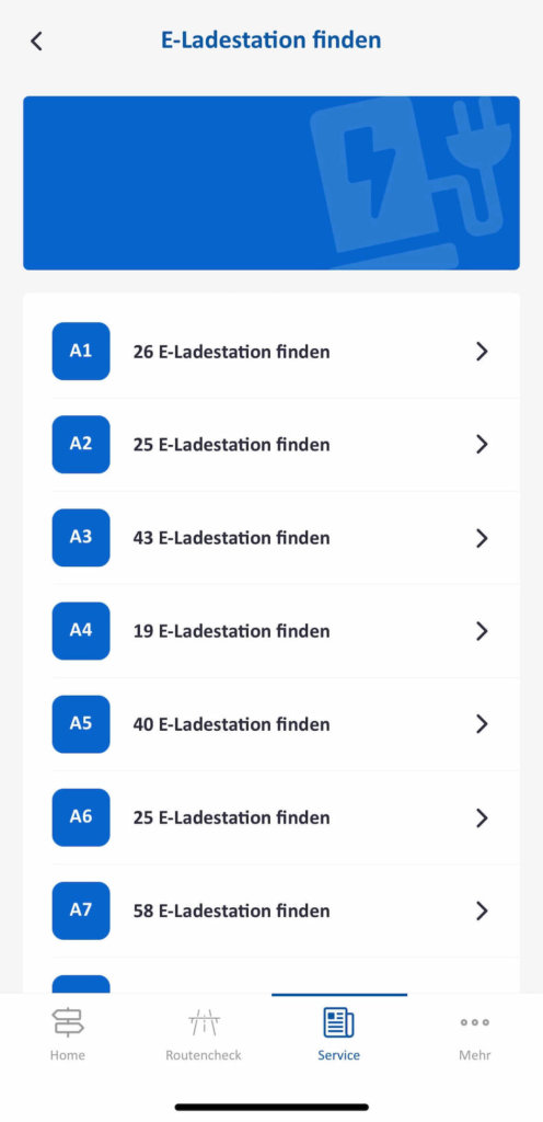 autobahn app e ladestationen finden