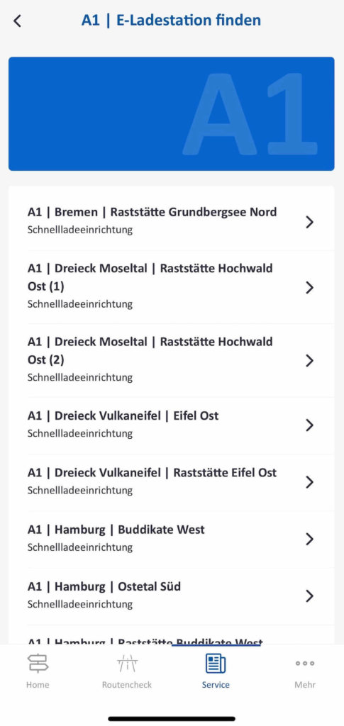 autobahn app uebersicht e ladestationen