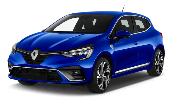 renault clio in blau