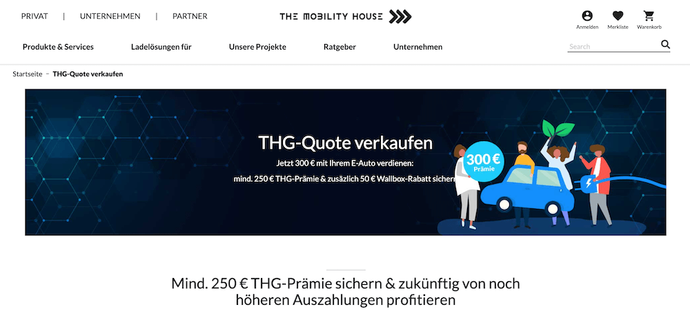 thg quoten anbieter the mobility house