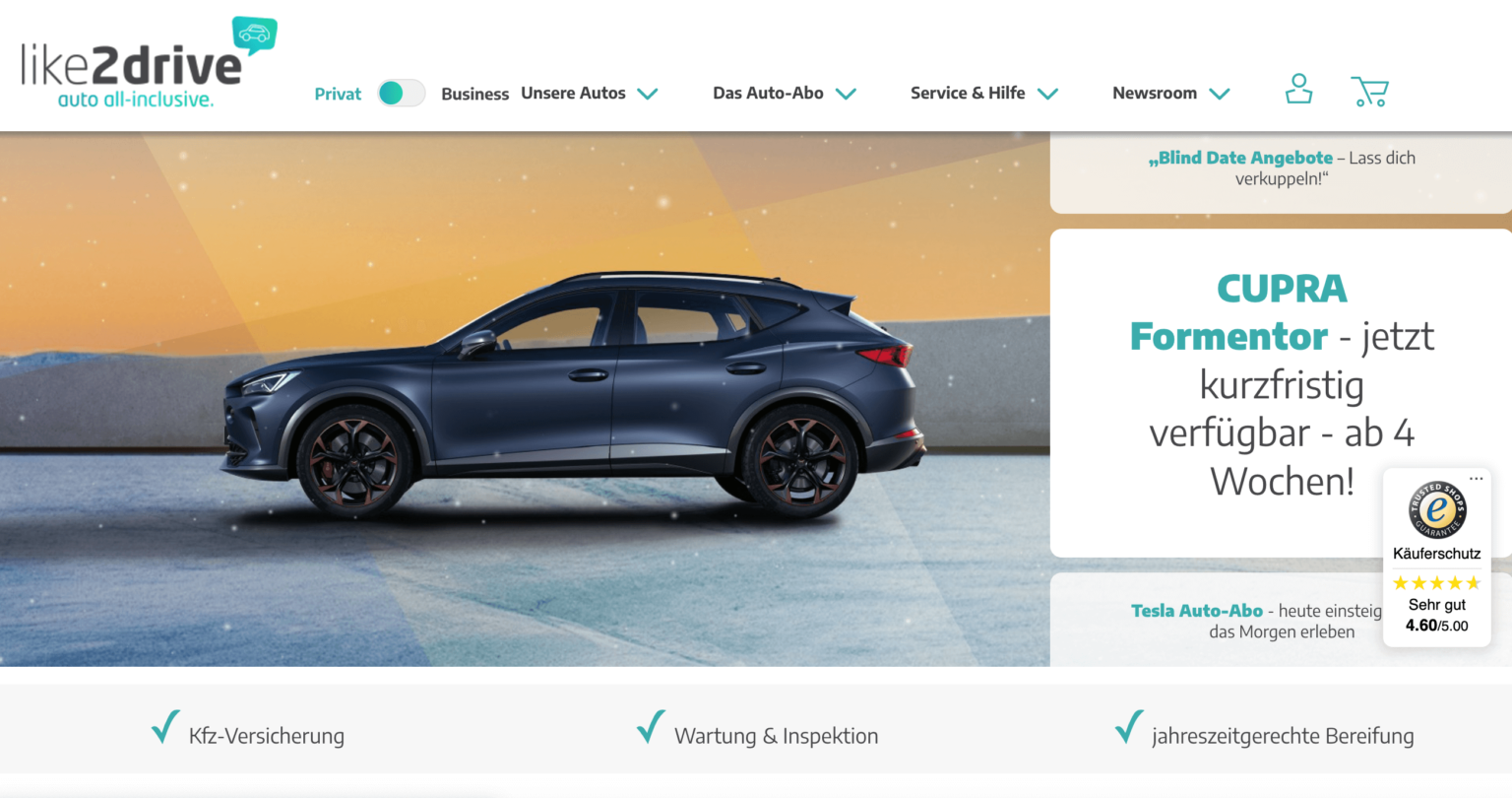 AutoAbo Die fünf bekanntesten AboAnbieter im Vergleich!