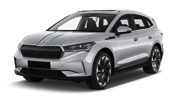 skoda enyaq in grau frontansicht