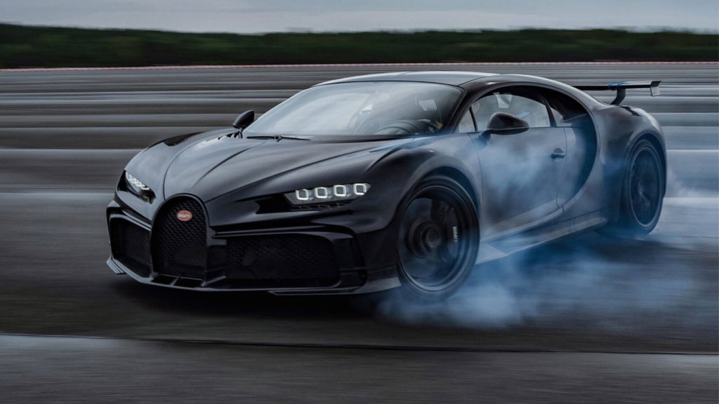 Bugatti Chiron im Drift