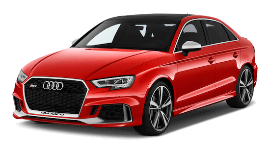 Audi RS3 Frontansicht in Rot