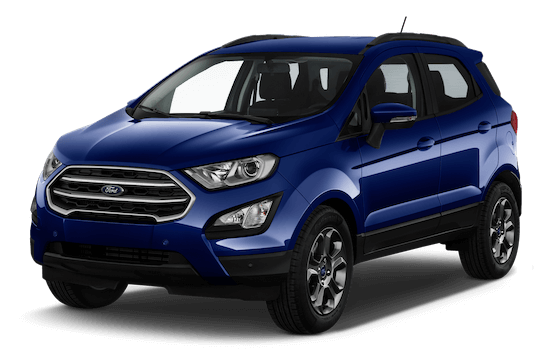 Ford EcoSport Frontansicht in Blau