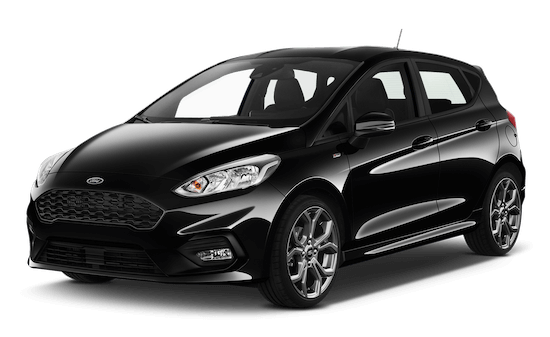 Ford Fiesta Frontansicht in Schwarz