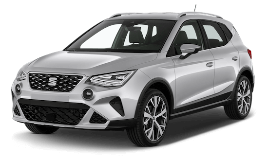 Seat Arona Frontansicht in Silber