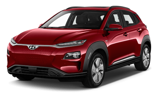 Hyundai Kona E Frontansicht in Rot