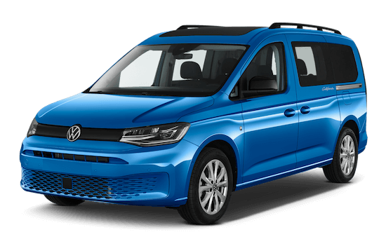 Volkswagen Caddy Frontansicht in Blau