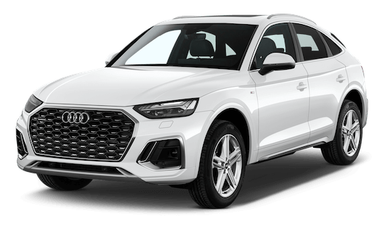 Audi Q5 Sportback Frontansicht in Weiss