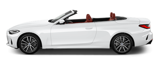 BMW 4er Cabrio Seitenansicht in Weiß
